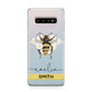 Bees Daisies Personalised Names Samsung Galaxy S10 Plus Case