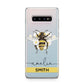 Bees Daisies Personalised Names Samsung Galaxy S10 Plus Case