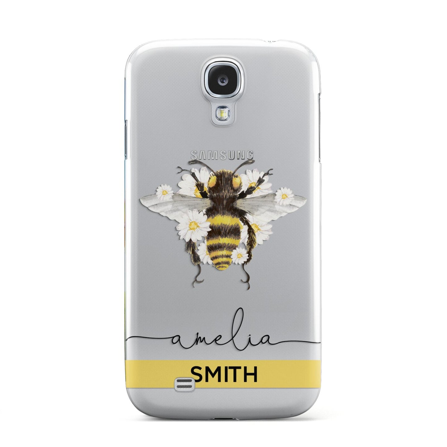 Bees Daisies Personalised Names Samsung Galaxy S4 Case