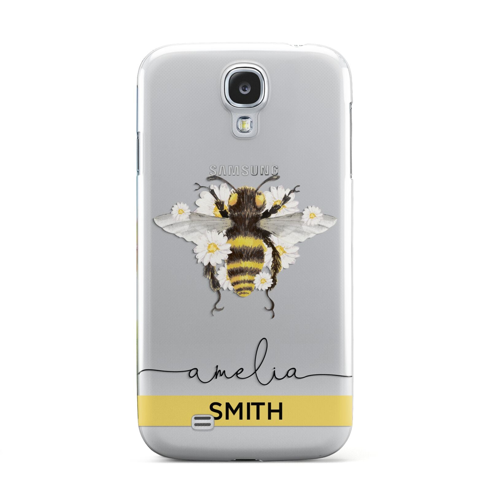 Bees Daisies Personalised Names Samsung Galaxy S4 Case