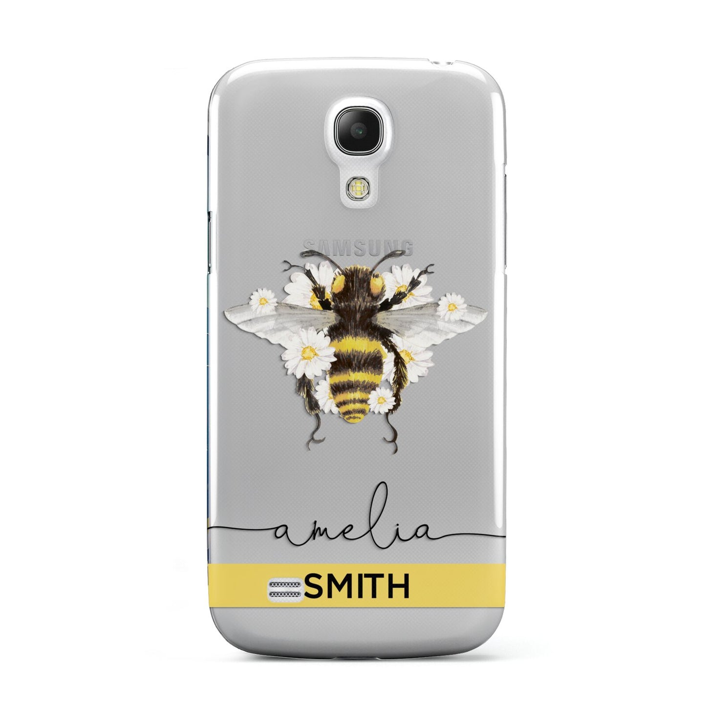 Bees Daisies Personalised Names Samsung Galaxy S4 Mini Case