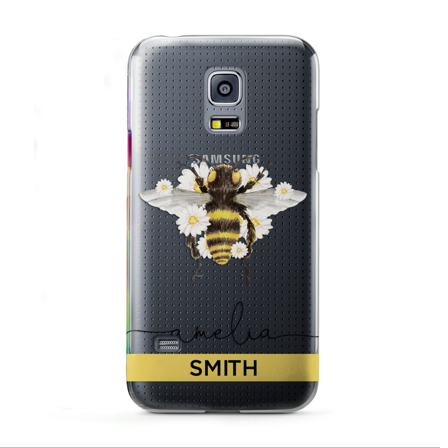 Bees Daisies Personalised Names Samsung Galaxy S5 Mini Case
