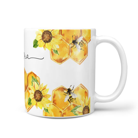 Bees Honeycomb Personalised Name 10oz Mug