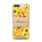 Bees Honeycomb Personalised Name Huawei Y6 2018