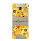 Bees Honeycomb Personalised Name Samsung Galaxy A3 2016 Case on gold phone