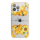 Bees Honeycomb Personalised Name iPhone 13 Pro Max TPU Impact Case with Pink Edges
