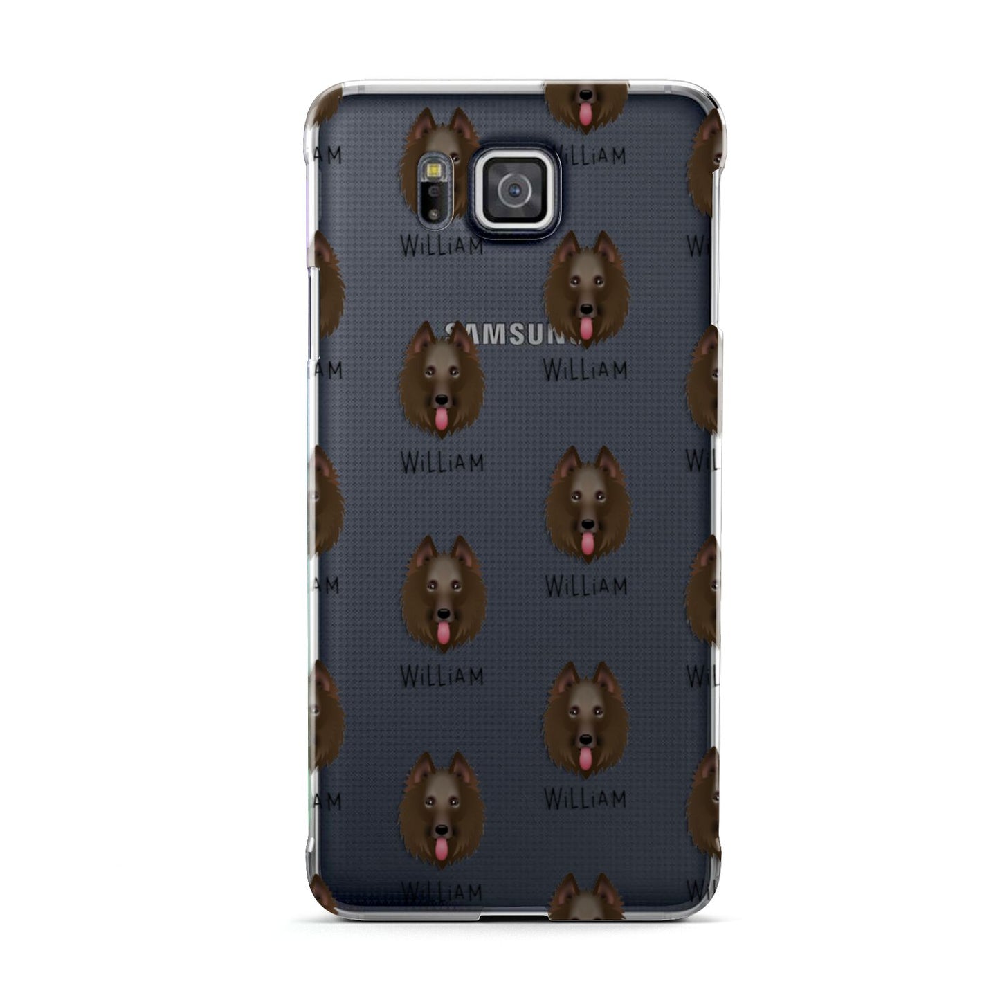 Belgian Groenendael Icon with Name Samsung Galaxy Alpha Case