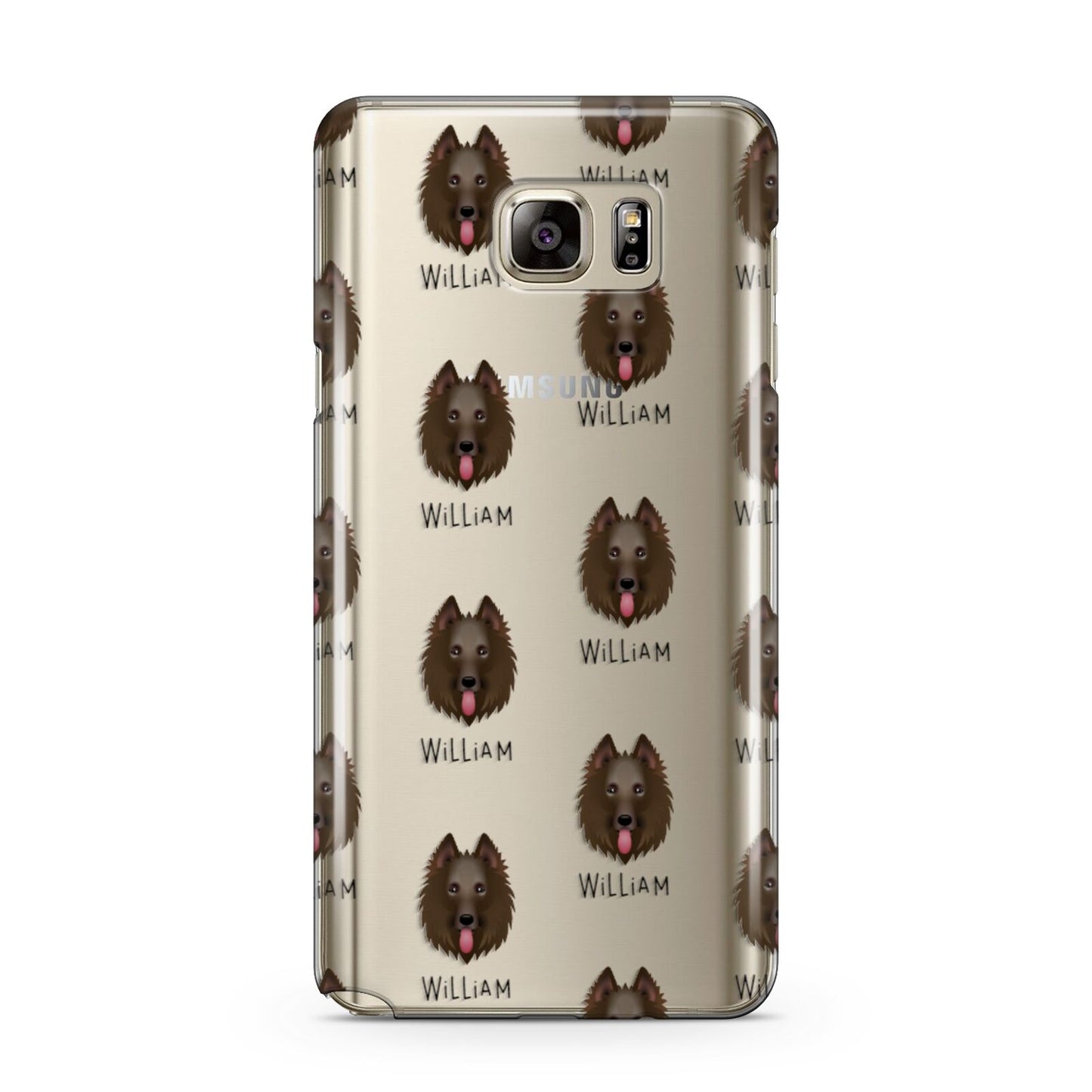 Belgian Groenendael Icon with Name Samsung Galaxy Note 5 Case