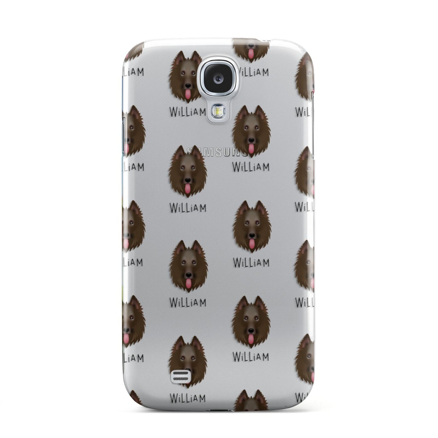 Belgian Groenendael Icon with Name Samsung Galaxy S4 Case