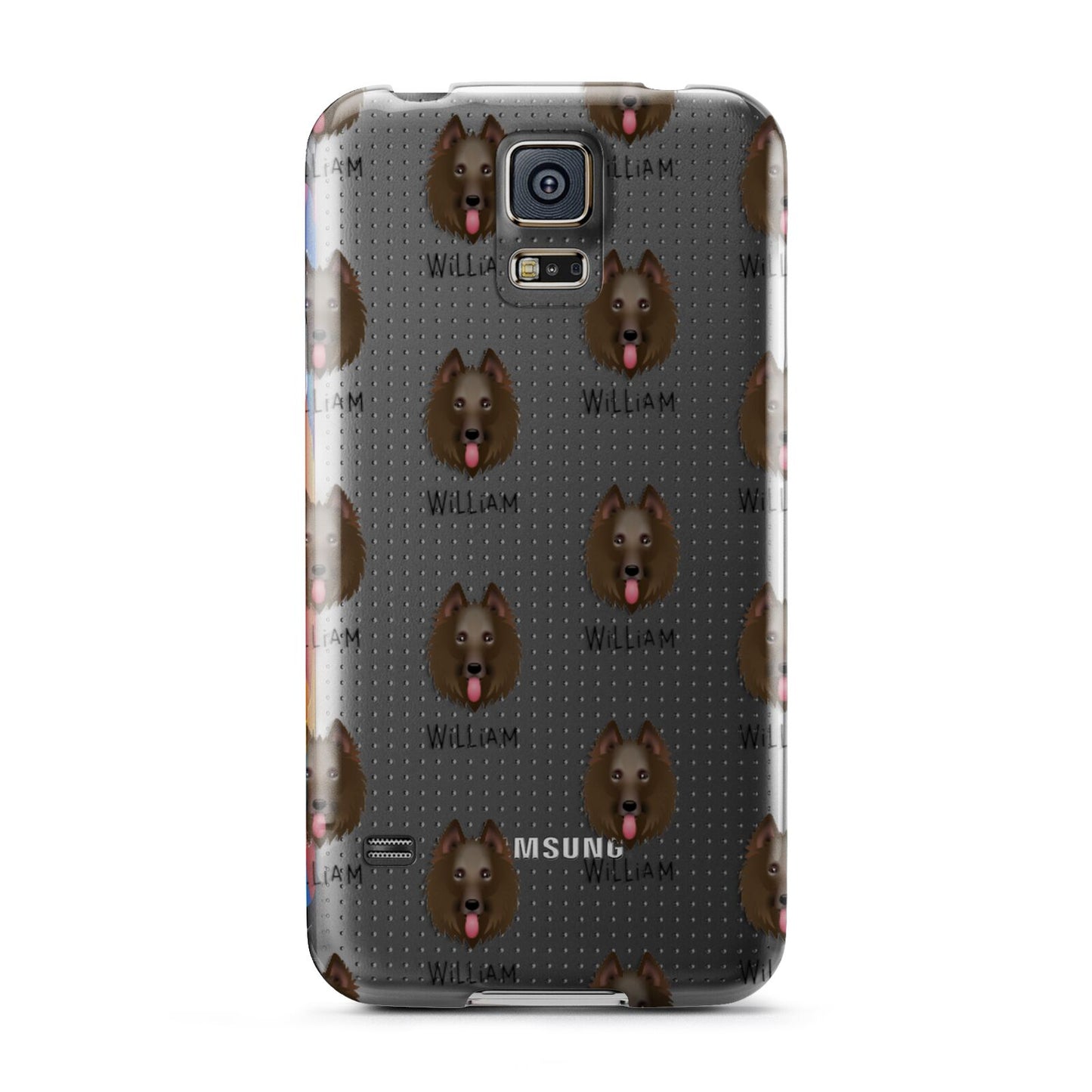 Belgian Groenendael Icon with Name Samsung Galaxy S5 Case