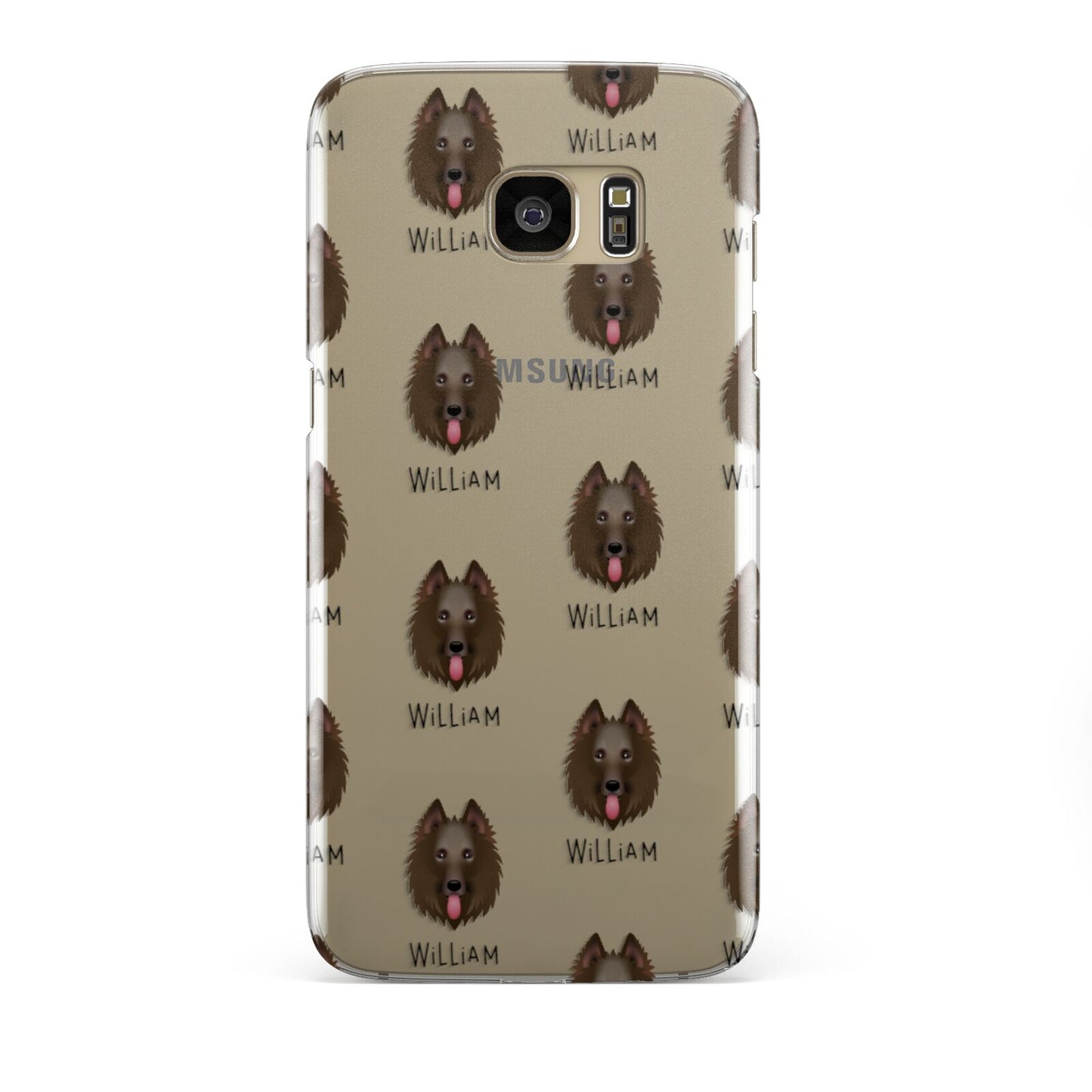 Belgian Groenendael Icon with Name Samsung Galaxy S7 Edge Case