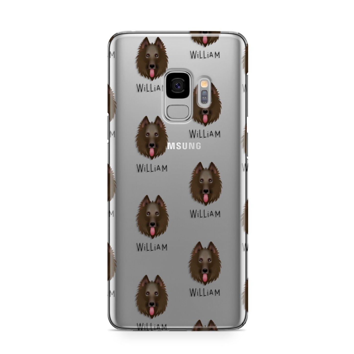 Belgian Groenendael Icon with Name Samsung Galaxy S9 Case