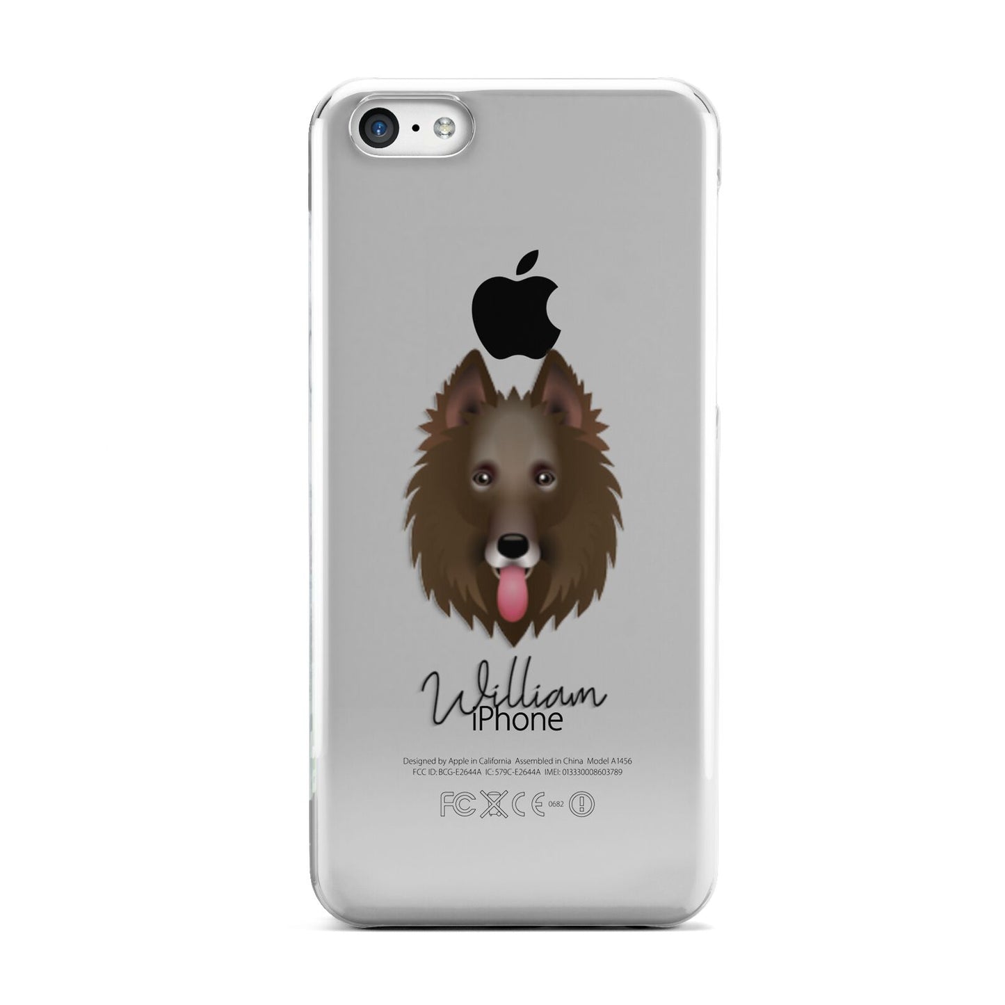 Belgian Groenendael Personalised Apple iPhone 5c Case