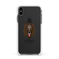 Belgian Groenendael Personalised Apple iPhone Xs Max Impact Case White Edge on Black Phone