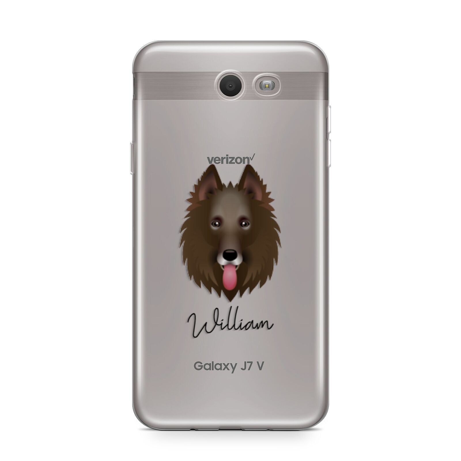 Belgian Groenendael Personalised Samsung Galaxy J7 2017 Case