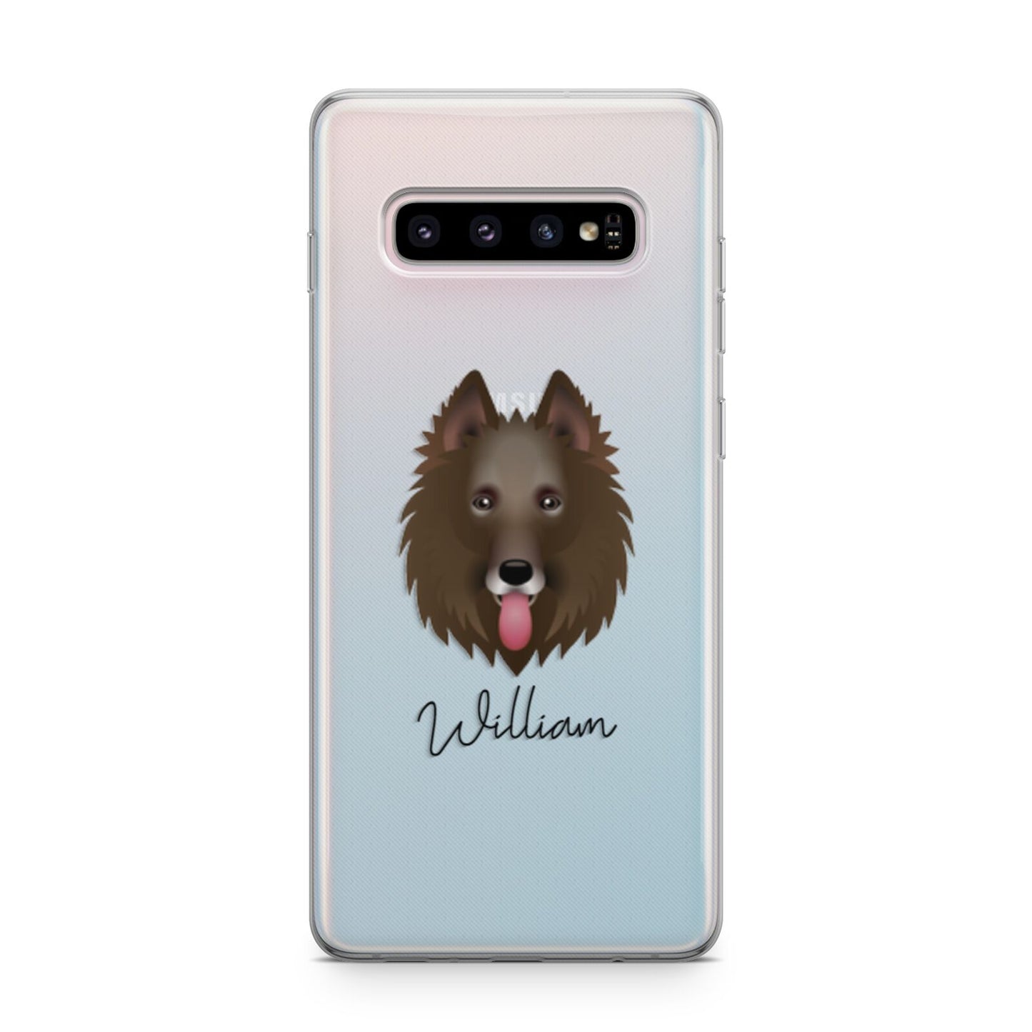 Belgian Groenendael Personalised Samsung Galaxy S10 Plus Case