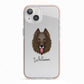 Belgian Groenendael Personalised iPhone 13 TPU Impact Case with Pink Edges