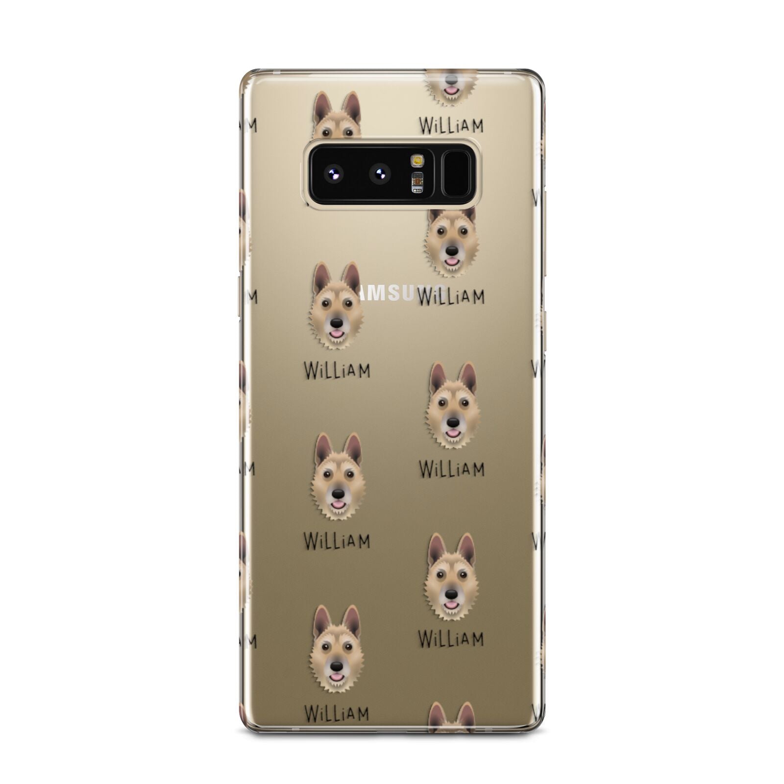 Belgian Laekenois Icon with Name Samsung Galaxy Note 8 Case