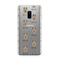 Belgian Laekenois Icon with Name Samsung Galaxy S9 Plus Case on Silver phone