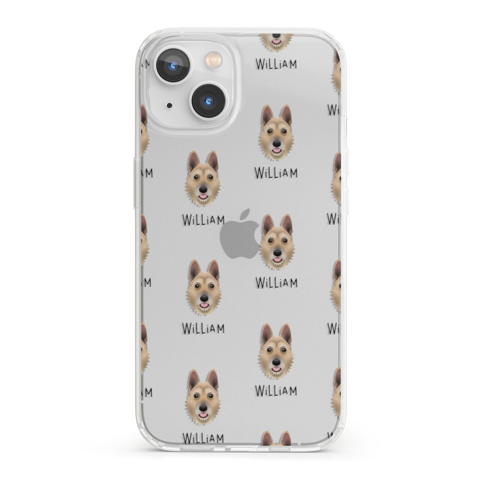 Belgian Laekenois Icon with Name iPhone 13 Clear Bumper Case
