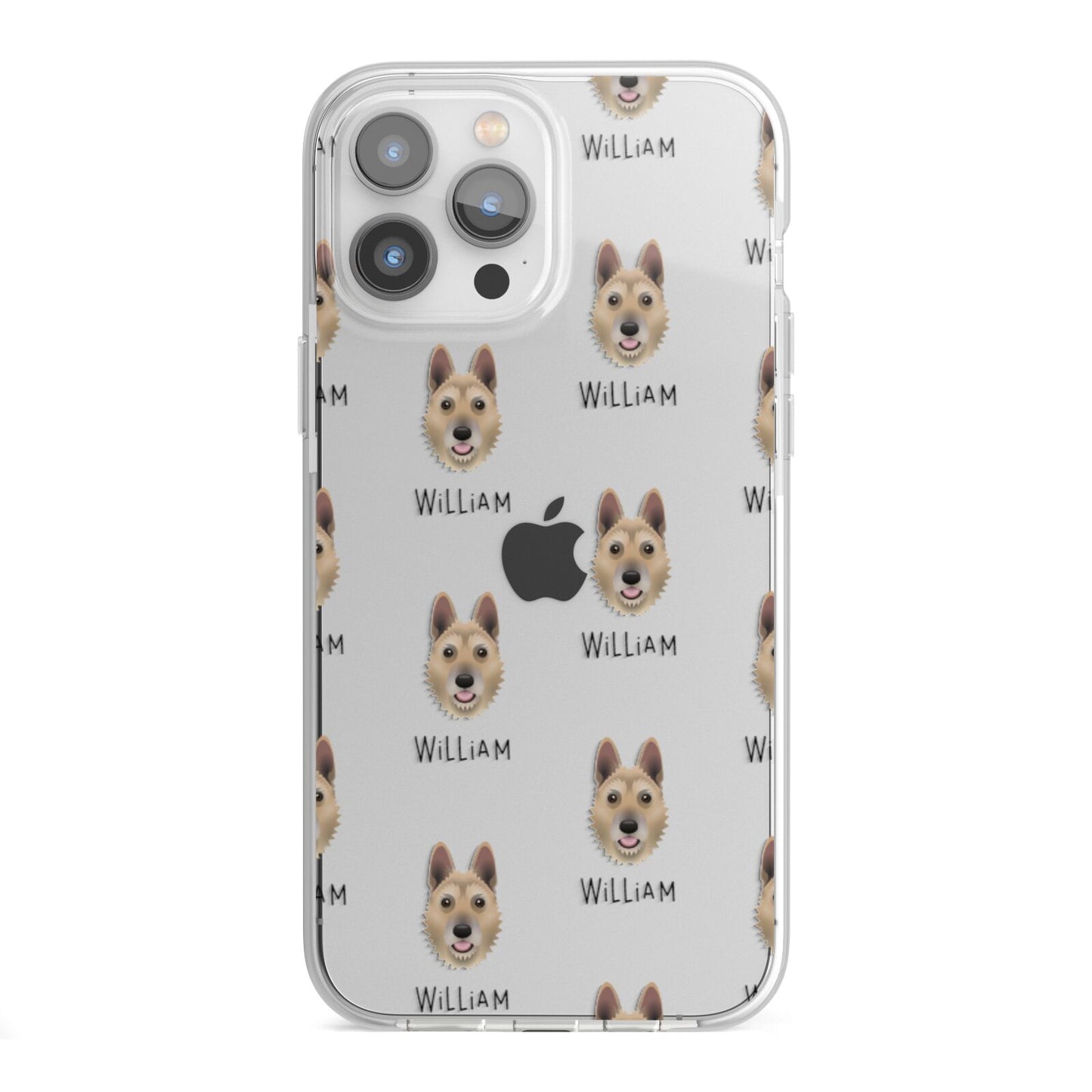 Belgian Laekenois Icon with Name iPhone 13 Pro Max TPU Impact Case with White Edges