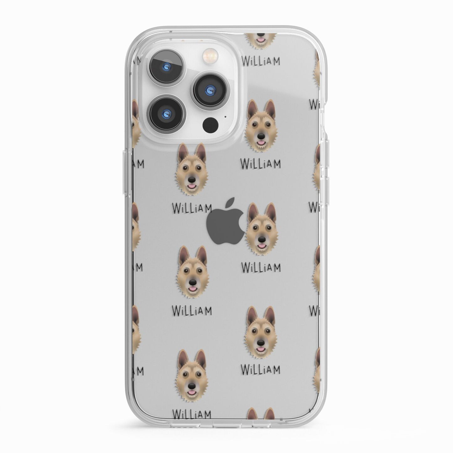 Belgian Laekenois Icon with Name iPhone 13 Pro TPU Impact Case with White Edges