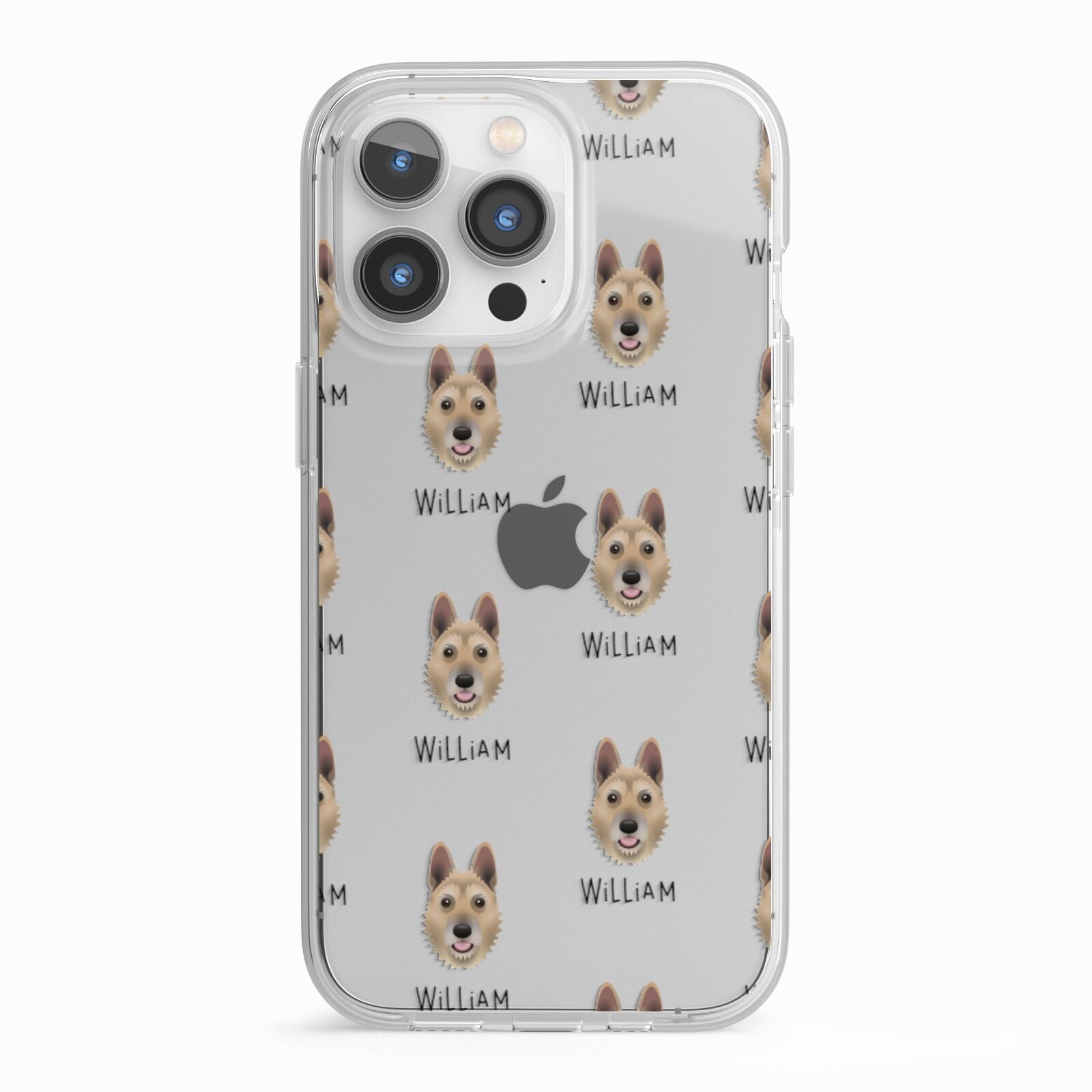 Belgian Laekenois Icon with Name iPhone 13 Pro TPU Impact Case with White Edges