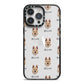 Belgian Laekenois Icon with Name iPhone 14 Pro Max Black Impact Case on Silver phone