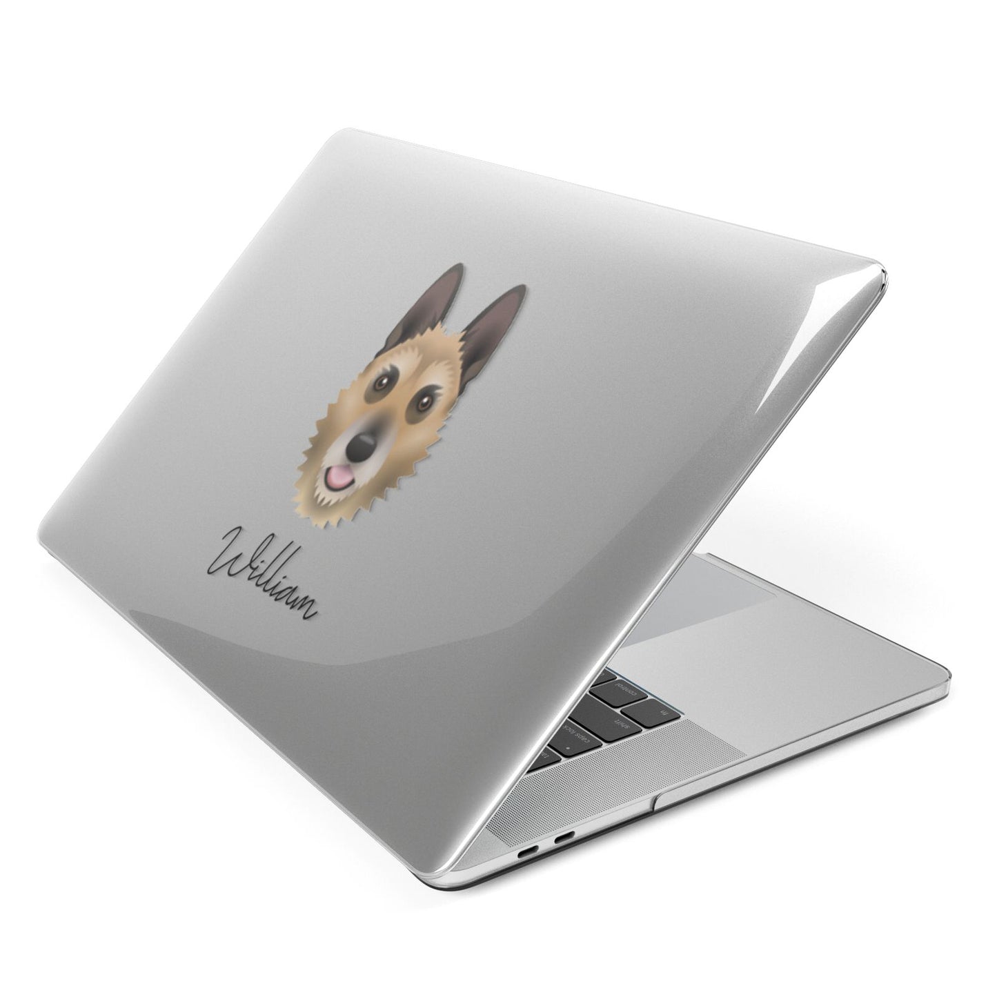 Belgian Laekenois Personalised Apple MacBook Case Side View