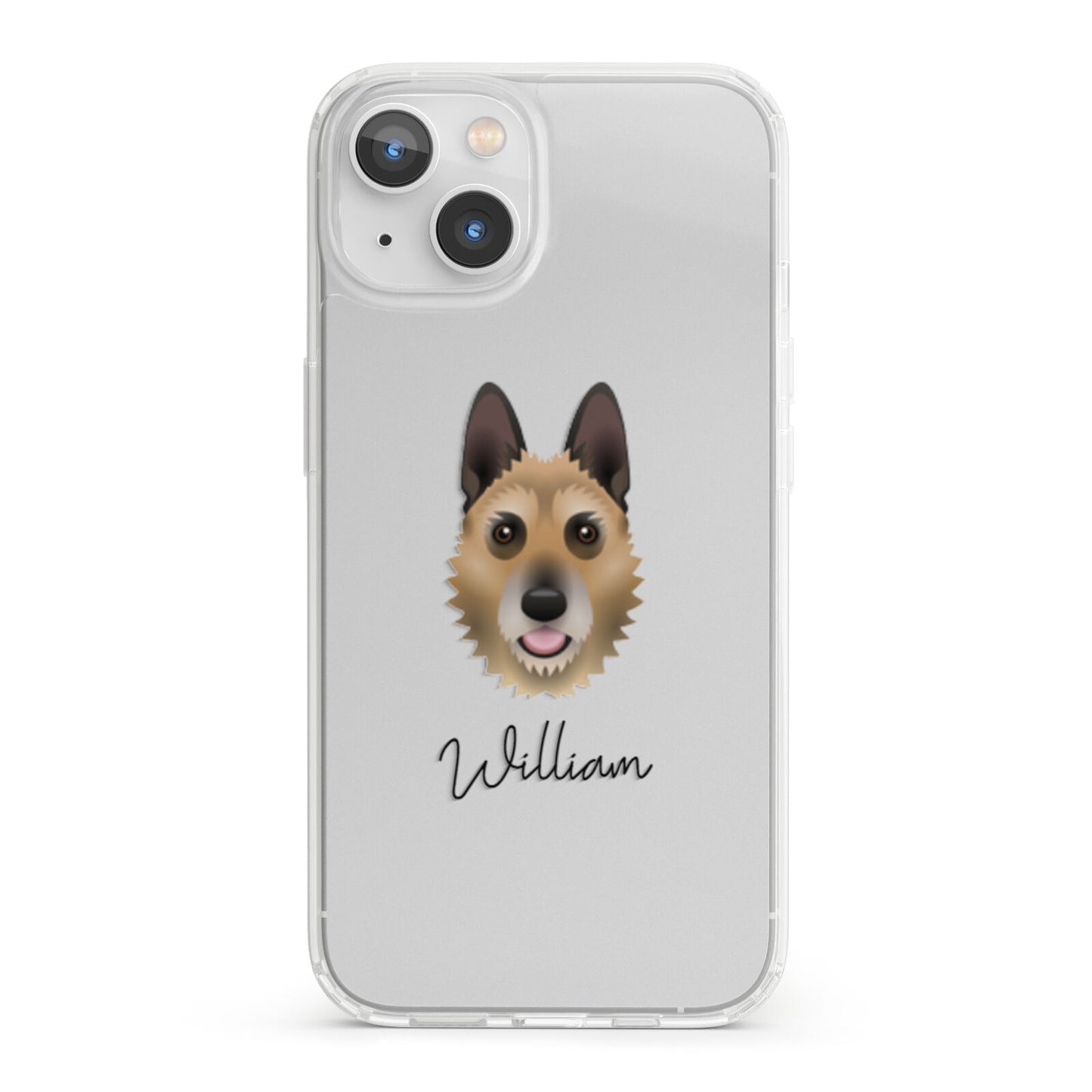 Belgian Laekenois Personalised iPhone 13 Clear Bumper Case