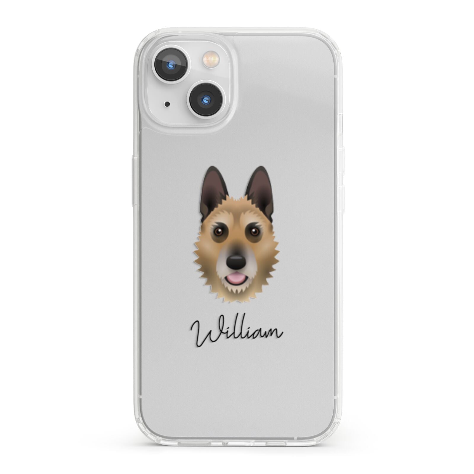 Belgian Laekenois Personalised iPhone 13 Clear Bumper Case