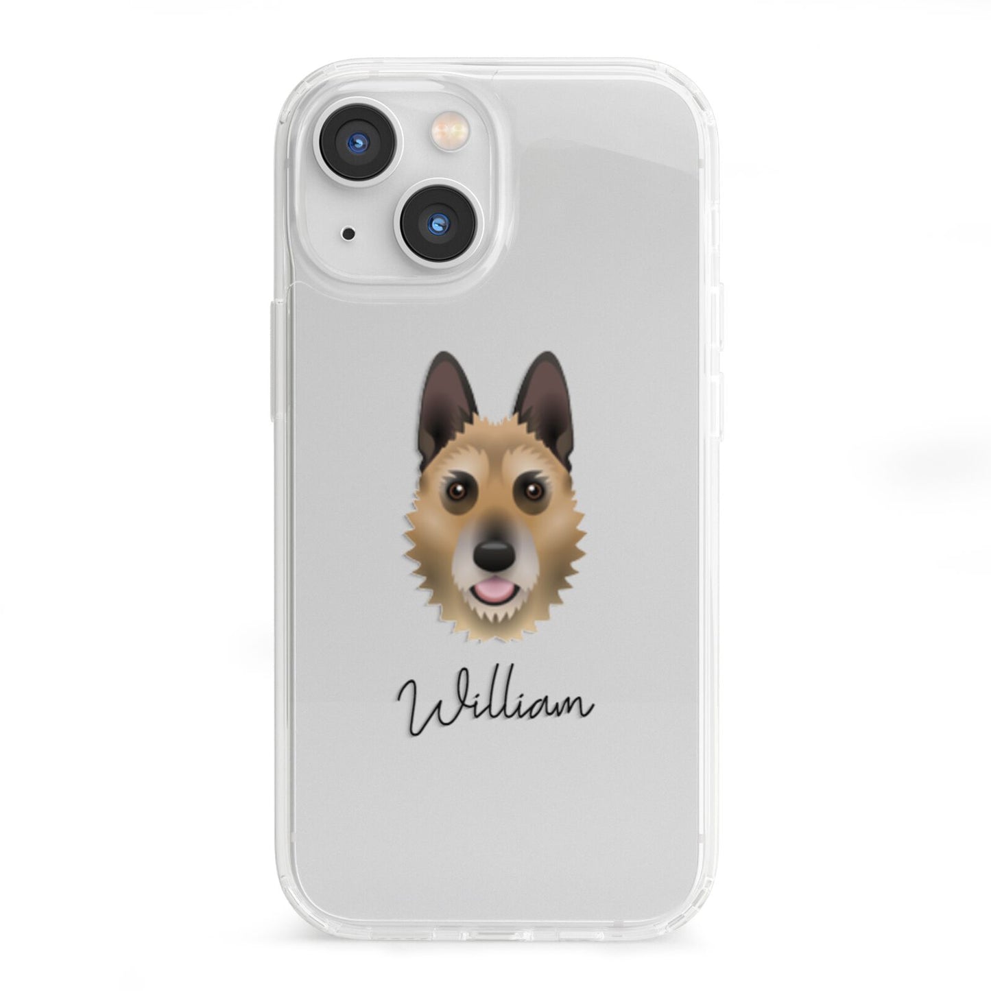 Belgian Laekenois Personalised iPhone 13 Mini Clear Bumper Case