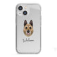 Belgian Laekenois Personalised iPhone 13 Mini TPU Impact Case with White Edges