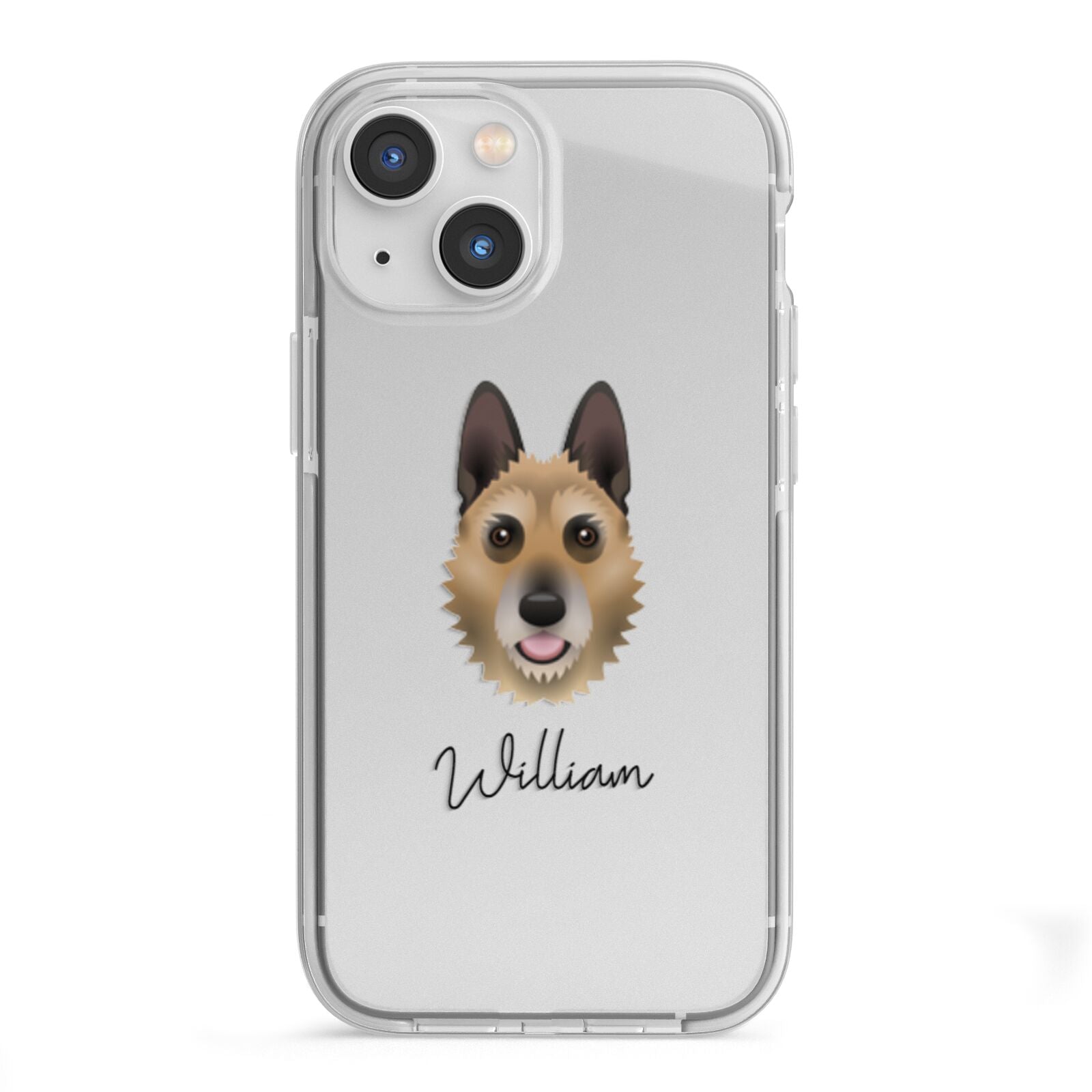 Belgian Laekenois Personalised iPhone 13 Mini TPU Impact Case with White Edges