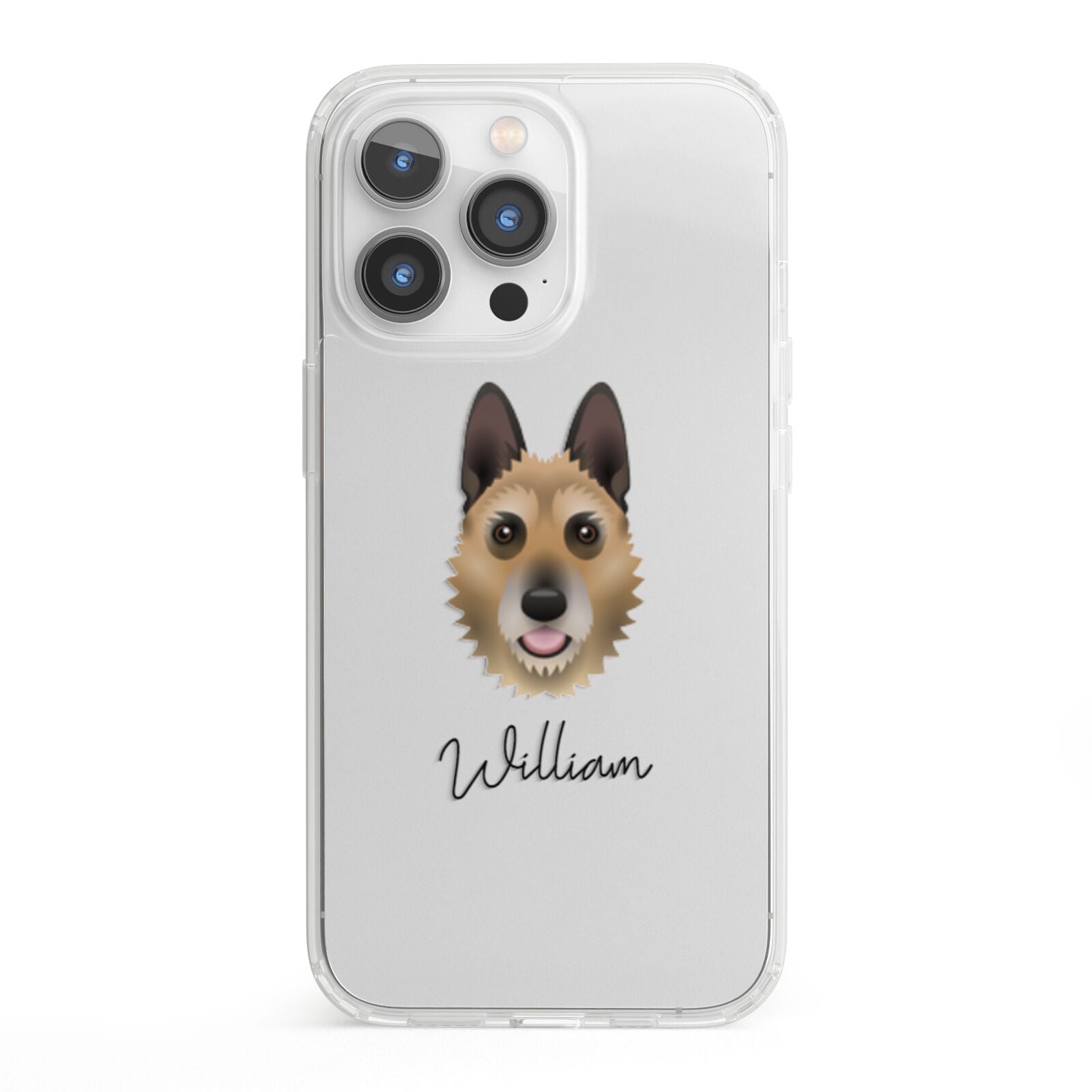 Belgian Laekenois Personalised iPhone 13 Pro Clear Bumper Case