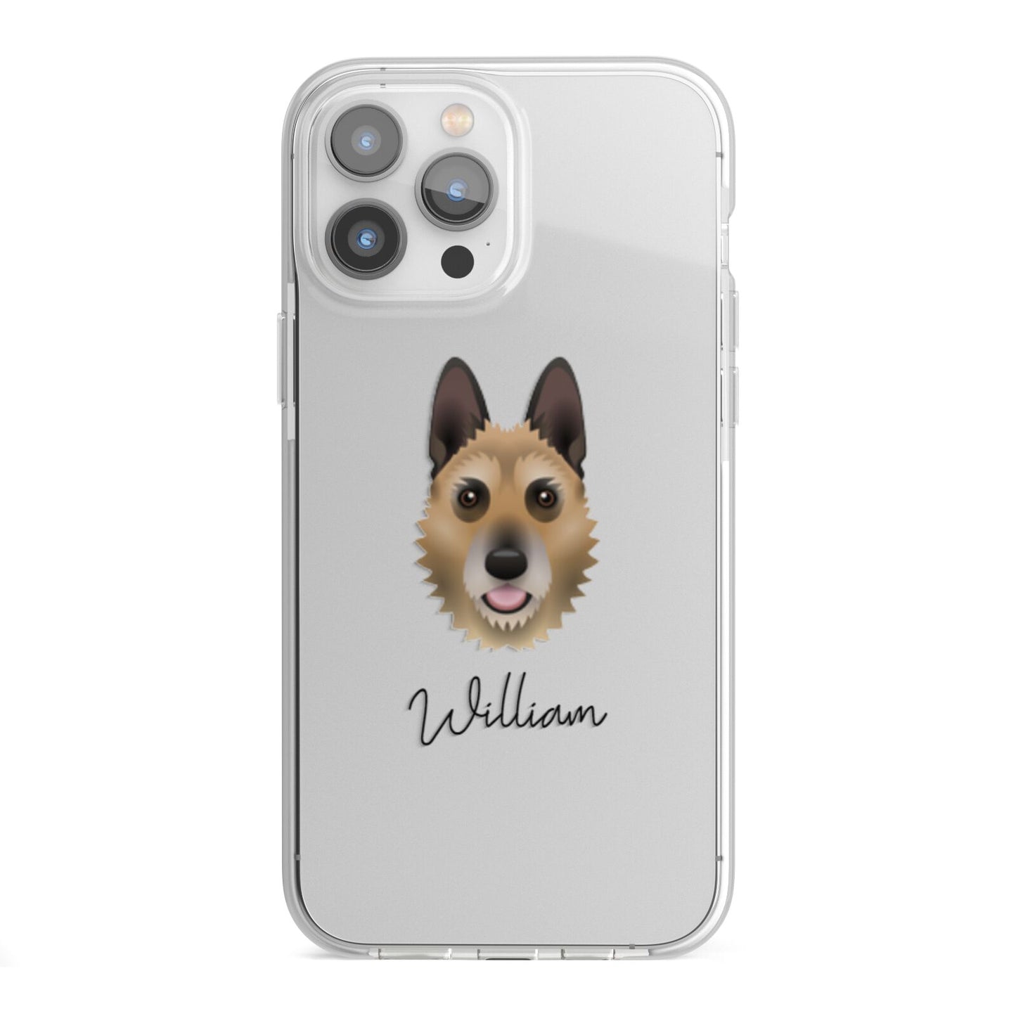 Belgian Laekenois Personalised iPhone 13 Pro Max TPU Impact Case with White Edges