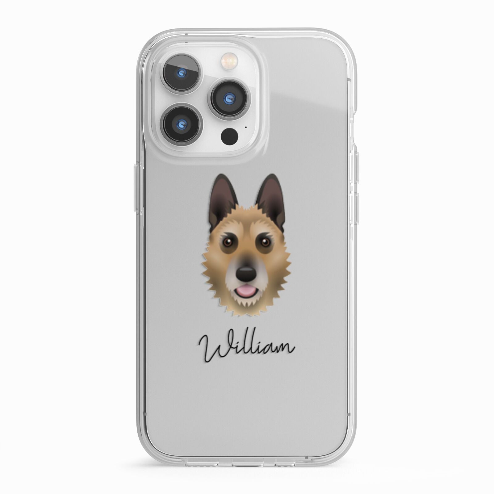 Belgian Laekenois Personalised iPhone 13 Pro TPU Impact Case with White Edges