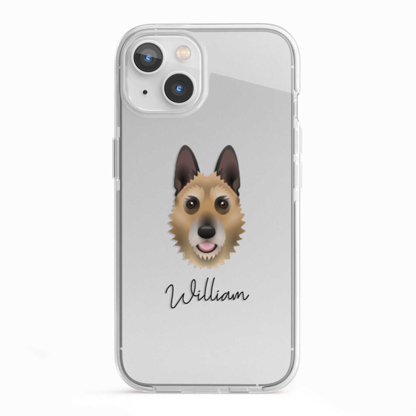 Belgian Laekenois Personalised iPhone 13 TPU Impact Case with White Edges
