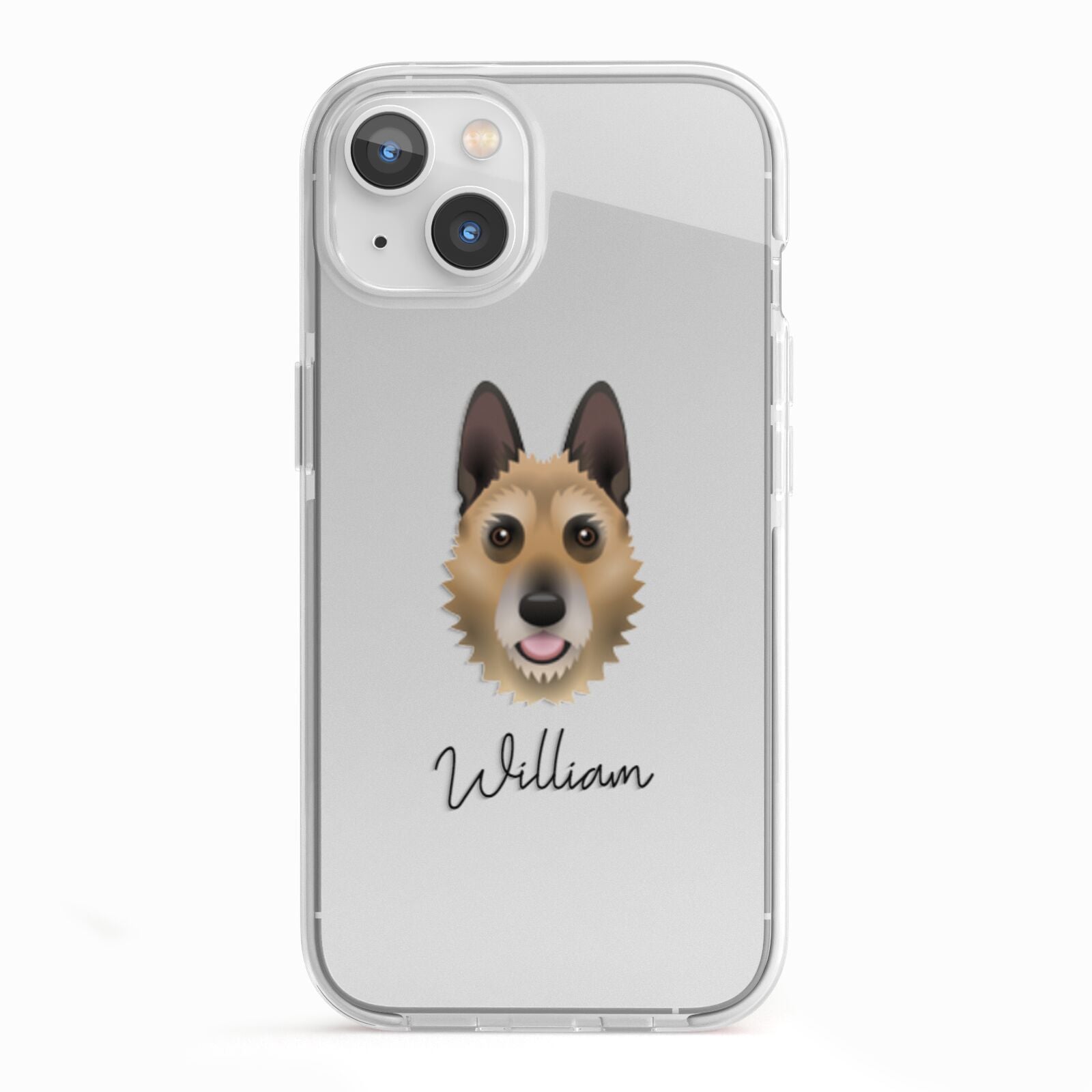 Belgian Laekenois Personalised iPhone 13 TPU Impact Case with White Edges