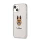 Belgian Laekenois Personalised iPhone 14 Clear Tough Case Starlight Angled Image