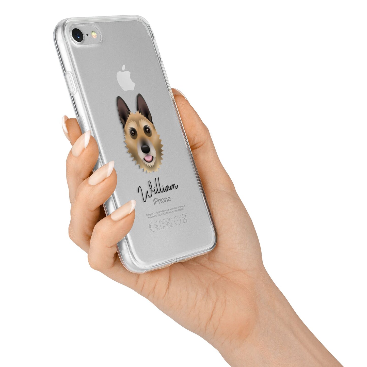 Belgian Laekenois Personalised iPhone 7 Bumper Case on Silver iPhone Alternative Image