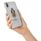 Belgian Laekenois Personalised iPhone X Bumper Case on Silver iPhone Alternative Image 2