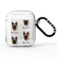 Belgian Malinois Icon with Name AirPods Glitter Case
