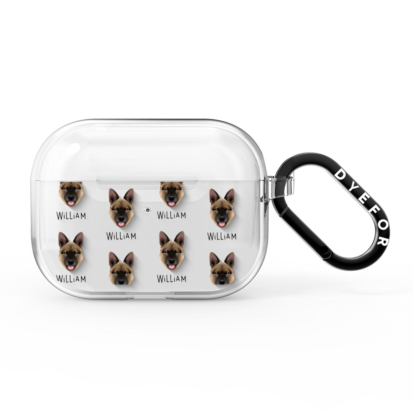 Belgian Malinois Icon with Name AirPods Pro Clear Case