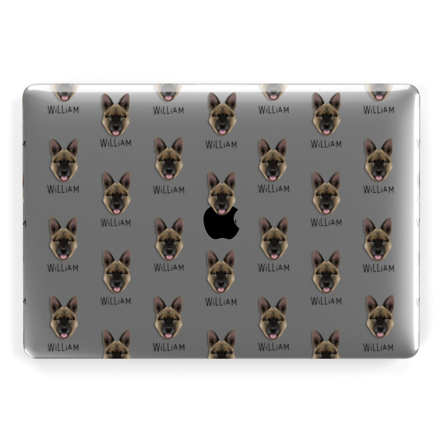 Belgian Malinois Icon with Name Apple MacBook Case