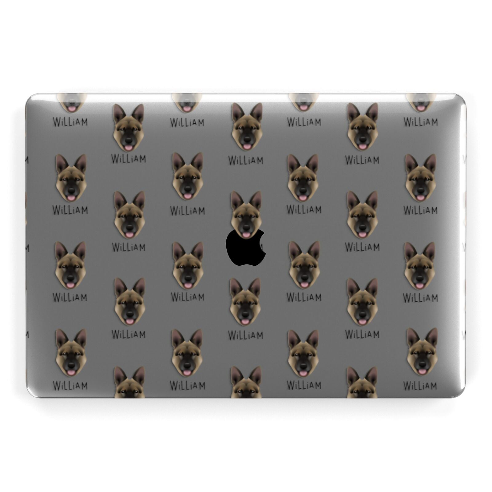 Belgian Malinois Icon with Name Apple MacBook Case