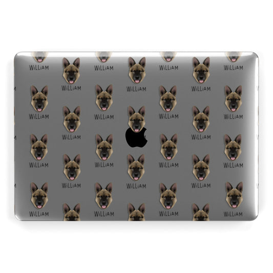 Belgian Malinois Icon with Name Apple MacBook Case