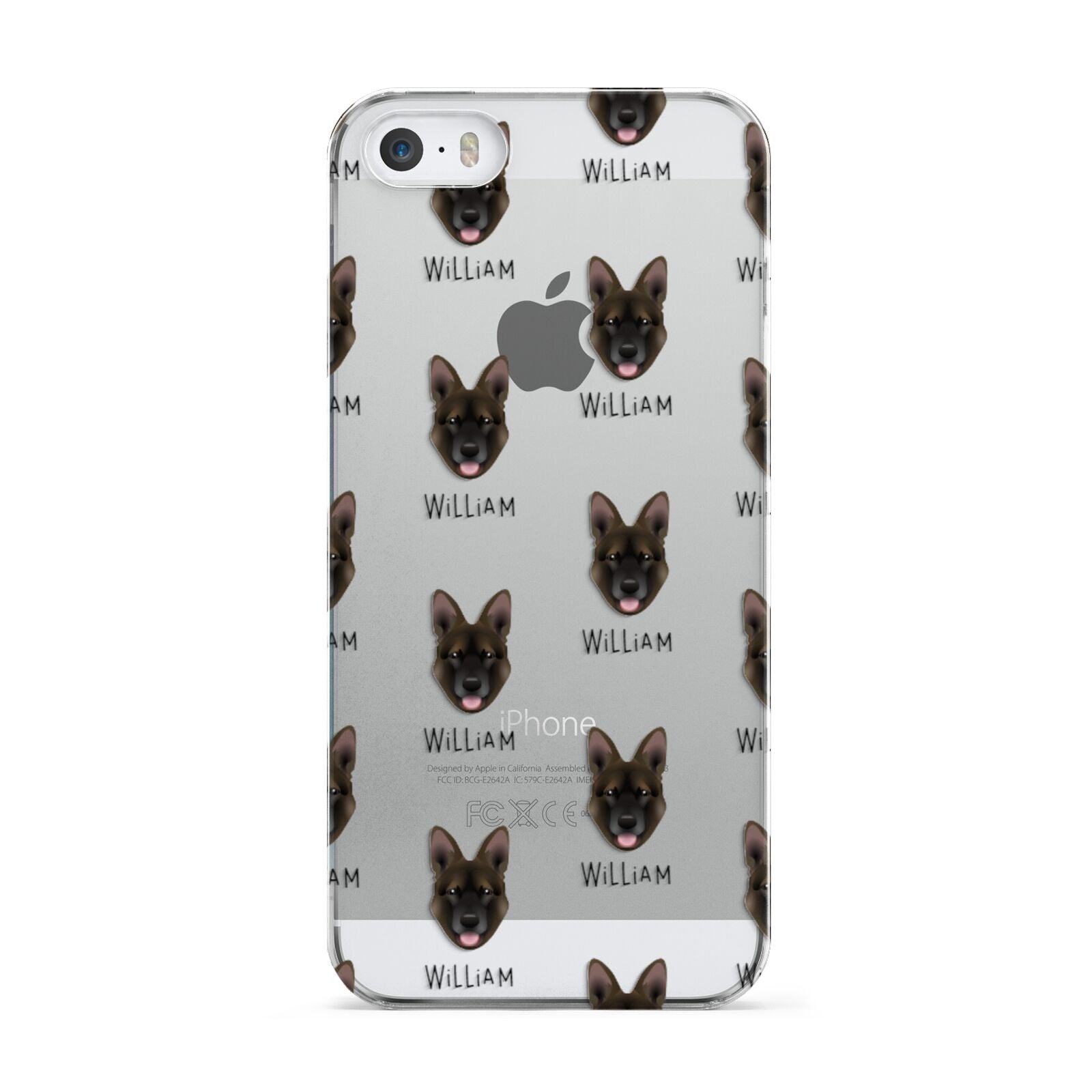 Belgian Malinois Icon with Name Apple iPhone 5 Case