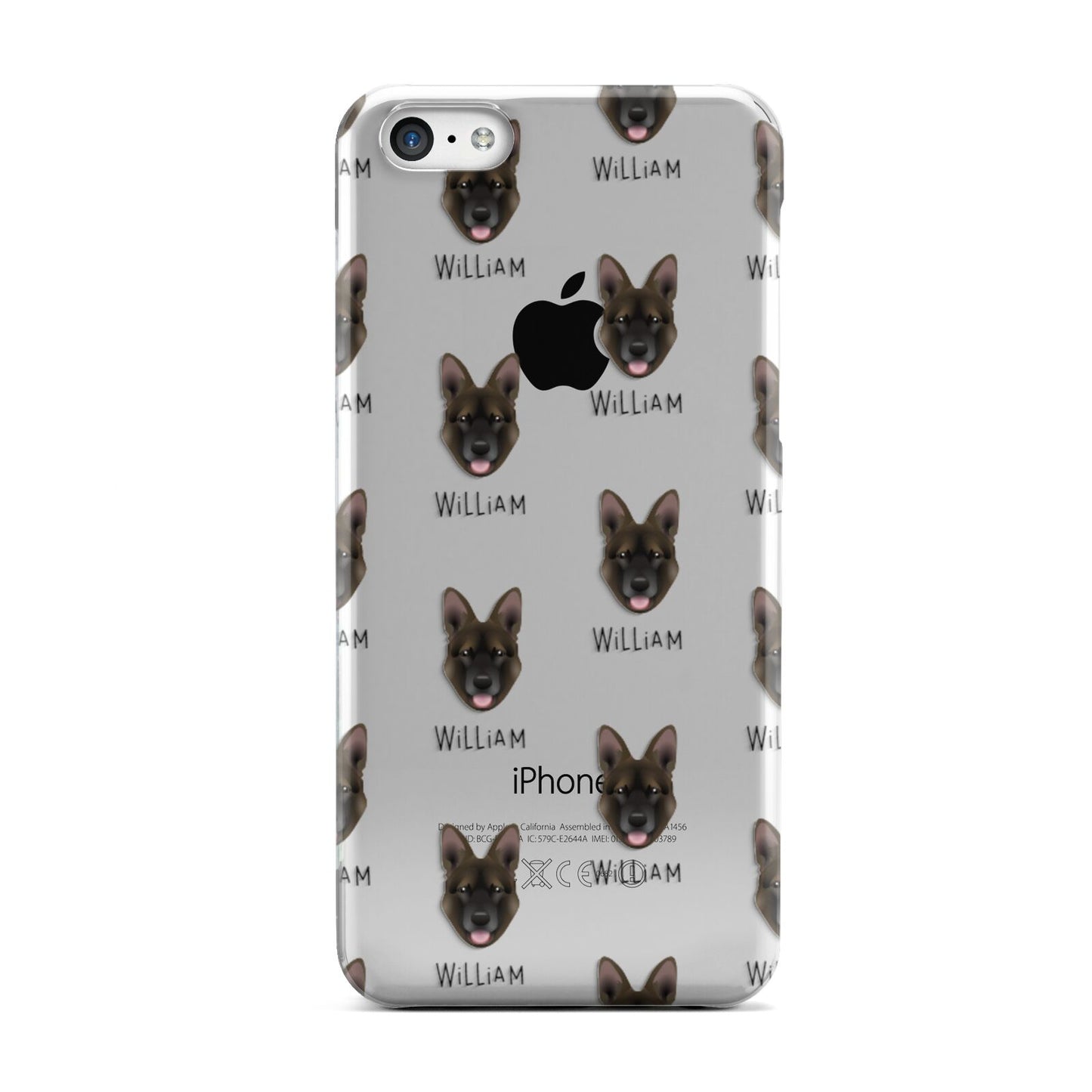 Belgian Malinois Icon with Name Apple iPhone 5c Case
