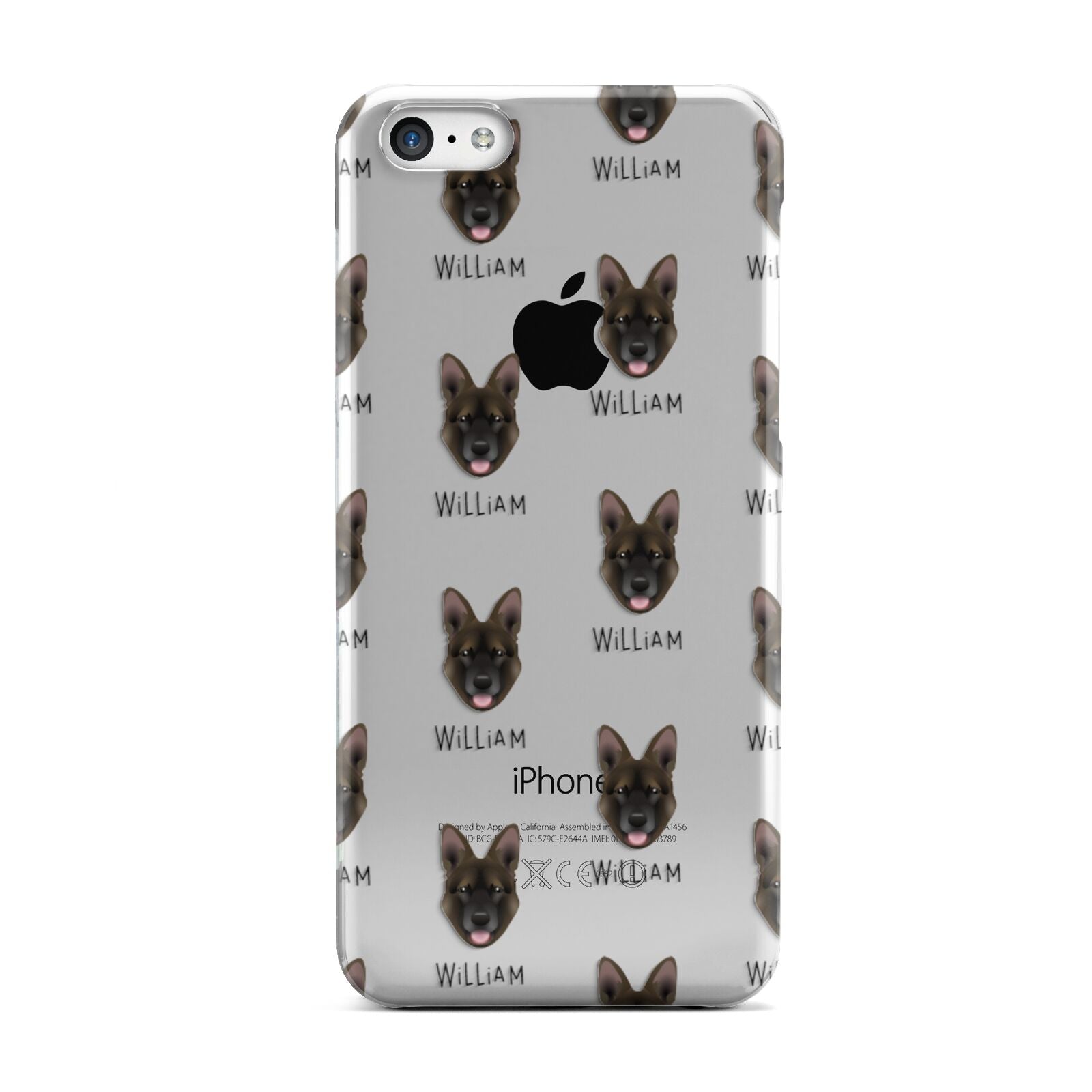 Belgian Malinois Icon with Name Apple iPhone 5c Case